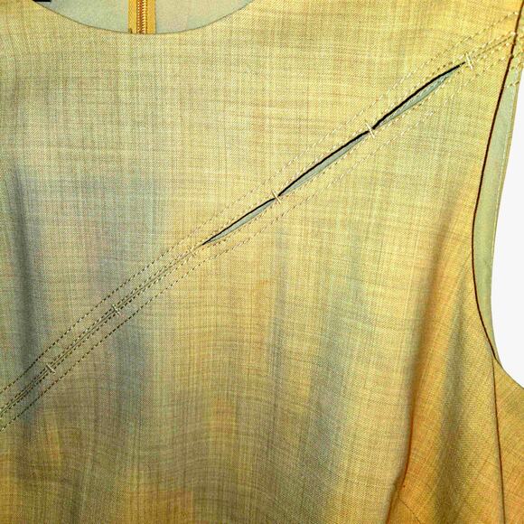 Worthington 10 Cream Women's  Fine Wool Sleeveless  Dress Miss Size Medium M - Picture 5 of 7